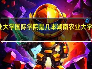 湖南农业大学国际学院是几本 湖南农业大学国际学院专业