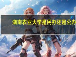 湖南农业大学是民办还是公办