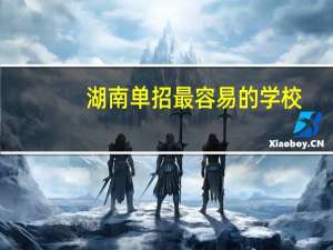 湖南单招最容易的学校
