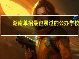 湖南单招最容易过的公办学校
