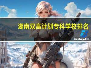 湖南双高计划专科学校排名