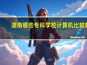 湖南哪些专科学校计算机比较好