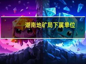 湖南地矿局下属单位（湖南地矿局）
