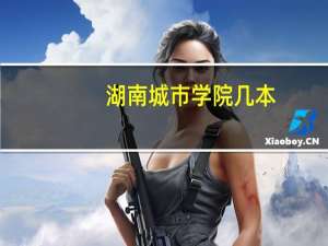 湖南城市学院几本