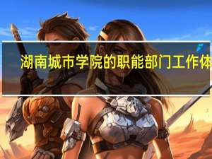 湖南城市学院的职能部门工作体验