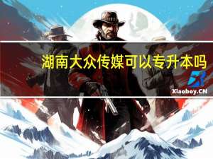 湖南大众传媒可以专升本吗