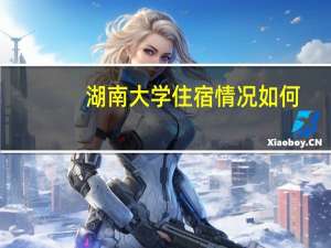 湖南大学住宿情况如何