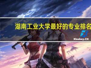 湖南工业大学最好的专业排名