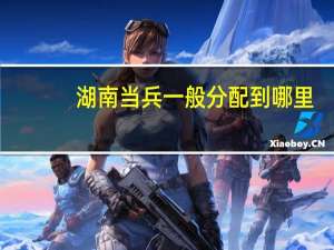 湖南当兵一般分配到哪里