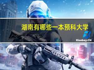 湖南有哪些一本预科大学