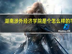 湖南涉外经济学院是个怎么样的学校
