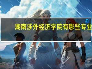 湖南涉外经济学院有哪些专业