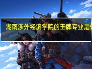 湖南涉外经济学院的王牌专业是什么