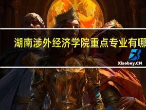湖南涉外经济学院重点专业有哪些