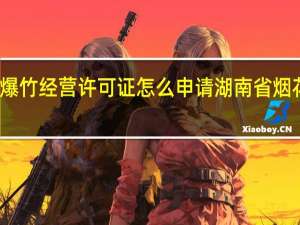 湖南烟花爆竹经营许可证怎么申请 湖南省烟花爆竹新品大赛