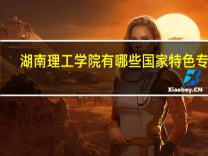 湖南理工学院有哪些国家特色专业