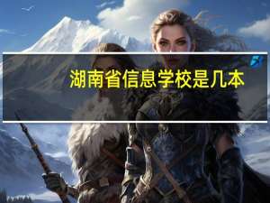 湖南省信息学校是几本