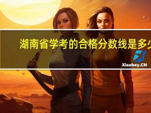 湖南省学考的合格分数线是多少