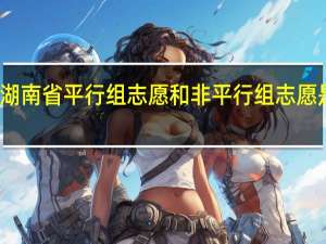 湖南省平行组志愿和非平行组志愿是什么