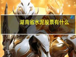湖南省水泥股票有什么