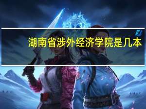 湖南省涉外经济学院是几本