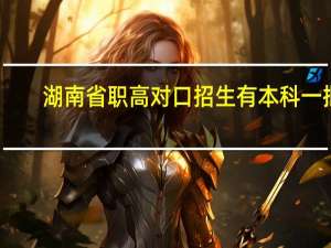 湖南省职高对口招生有本科一批,本科二批,本科三批吗
