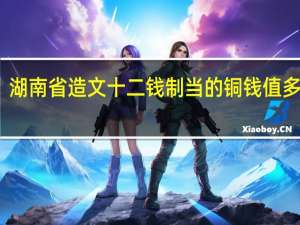 湖南省造文十二钱制当的铜钱值多少钱