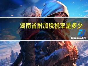 湖南省附加税税率是多少