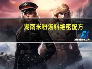 湖南米粉汤料绝密配方