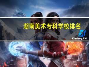 湖南美术专科学校排名