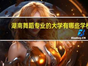湖南舞蹈专业的大学有哪些学校
