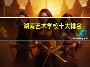 湖南艺术学校十大排名