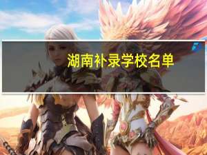 湖南补录学校名单