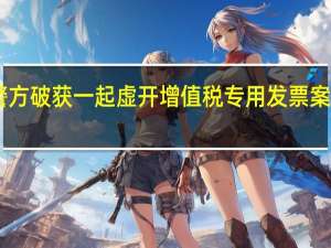 湖南警方破获一起虚开增值税专用发票案 涉案金额12.3亿元