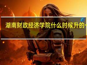 湖南财政经济学院什么时候升的一本