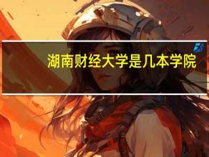 湖南财经大学是几本学院