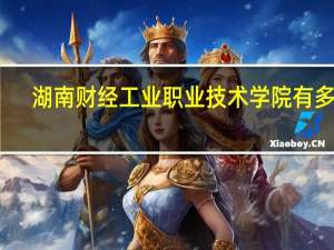 湖南财经工业职业技术学院有多大