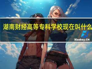 湖南财经高等专科学校现在叫什么名字