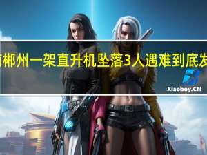 湖南郴州一架直升机坠落 3人遇难 到底发生了什么？