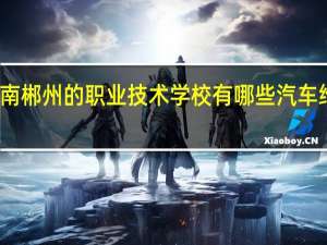 湖南郴州的职业技术学校有哪些汽车维修专业