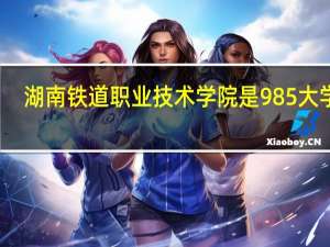 湖南铁道职业技术学院是985大学吗