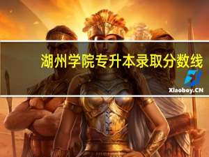 湖州学院专升本录取分数线