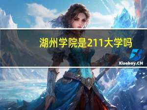 湖州学院是211大学吗