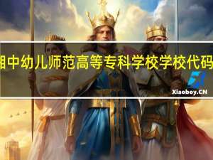 湘中幼儿师范高等专科学校学校代码是多少
