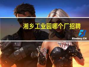 湘乡工业园哪个厂招聘