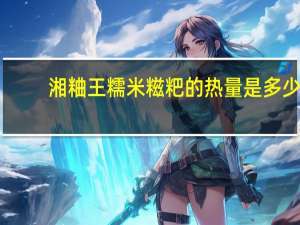 湘粬王 糯米糍粑的热量是多少