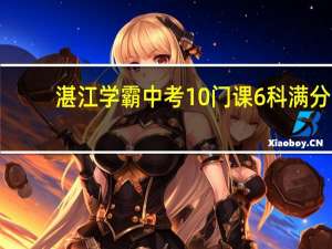 湛江学霸中考10门课6科满分，具体是哪几科