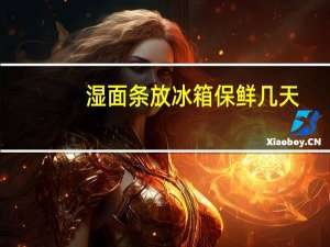湿面条放冰箱保鲜几天