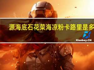 源海底 石花菜海凉粉卡路里是多少
