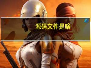 源码文件是啥